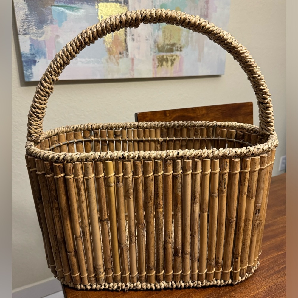 Bamboo Magazine Rack